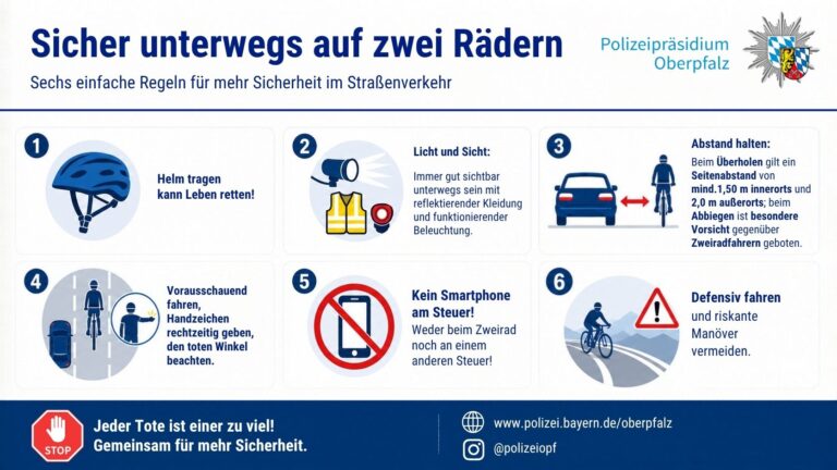 Verhaltensregeln Zweirad PP Oberpfalz