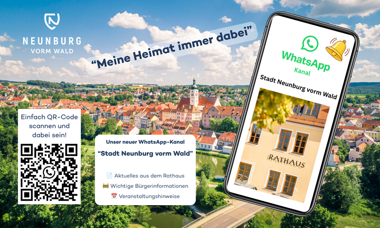 WhatsApp-Kanal Stadt Neunburg vorm Wald