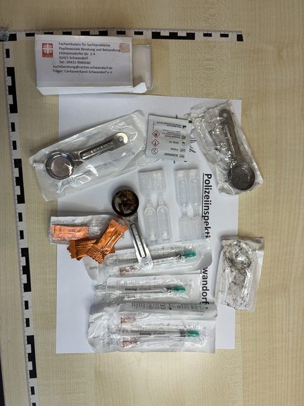 aufgefundenes Fixerbesteck